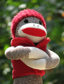 Outdoor Sock Monkey
